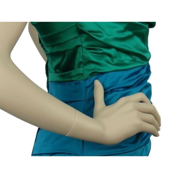 Womens Dress Size 4 Rouched Sleeveless V Neck Express - Picture 6 of 11